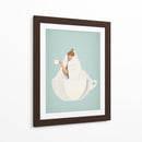 Café Calientito - Puffy Design | Cuadro decorativo de Canvas Lab
