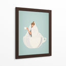Café Calientito - Puffy Design | Cuadro decorativo de Canvas Lab