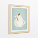 Café Calientito - Puffy Design | Cuadro decorativo de Canvas Lab