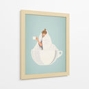 Café Calientito - Puffy Design | Cuadro decorativo de Canvas Lab
