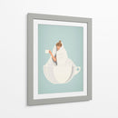 Café Calientito - Puffy Design | Cuadro decorativo de Canvas Lab
