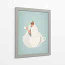 Café Calientito - Puffy Design | Cuadro decorativo de Canvas Lab