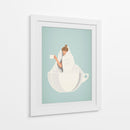 Café Calientito - Puffy Design | Cuadro decorativo de Canvas Lab