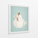 Café Calientito - Puffy Design | Cuadro decorativo de Canvas Lab