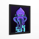 Kraken Neon - Puffy Design | Cuadro decorativo de Canvas Lab