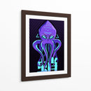 Kraken Neon - Puffy Design | Cuadro decorativo de Canvas Lab