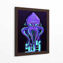 Kraken Neon - Puffy Design | Cuadro decorativo de Canvas Lab