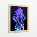 Kraken Neon - Puffy Design | Cuadro decorativo de Canvas Lab