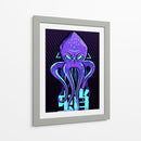 Kraken Neon - Puffy Design | Cuadro decorativo de Canvas Lab