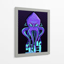 Kraken Neon - Puffy Design | Cuadro decorativo de Canvas Lab