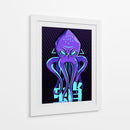 Kraken Neon - Puffy Design | Cuadro decorativo de Canvas Lab