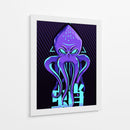 Kraken Neon - Puffy Design | Cuadro decorativo de Canvas Lab