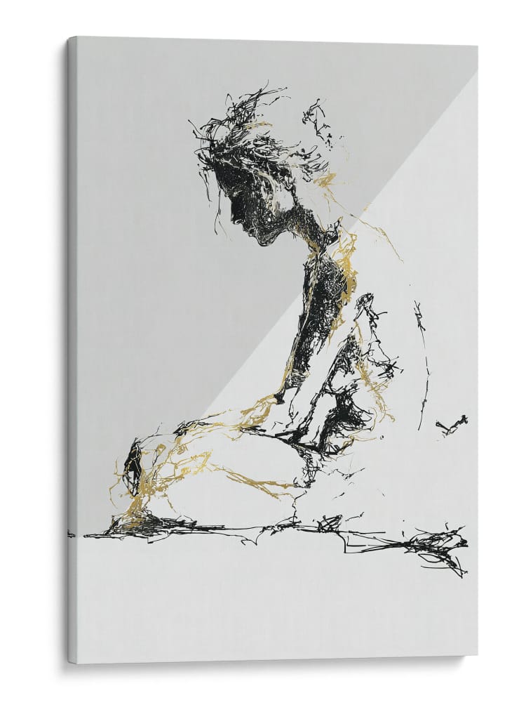 Silueta en cama - DIEGO D L | Cuadro decorativo de Canvas Lab