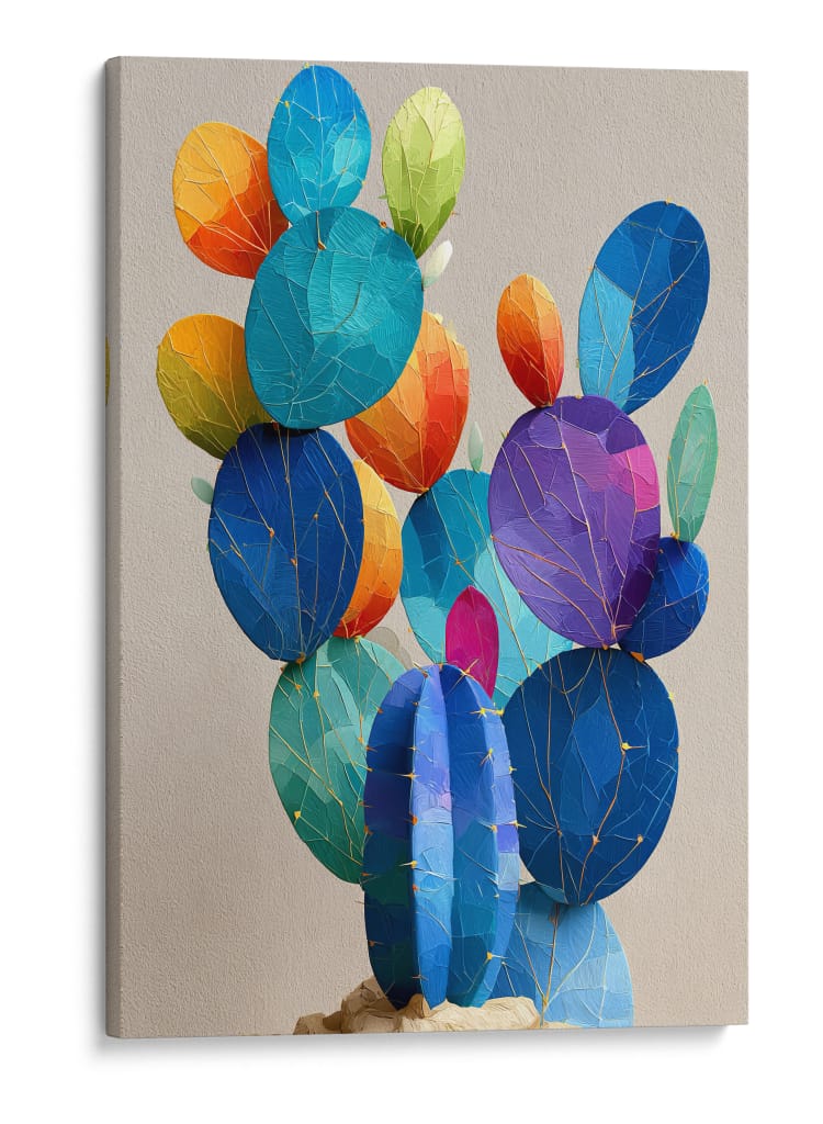 Colores en plantas de cactus - DIEGO D L | Cuadro decorativo de Canvas Lab