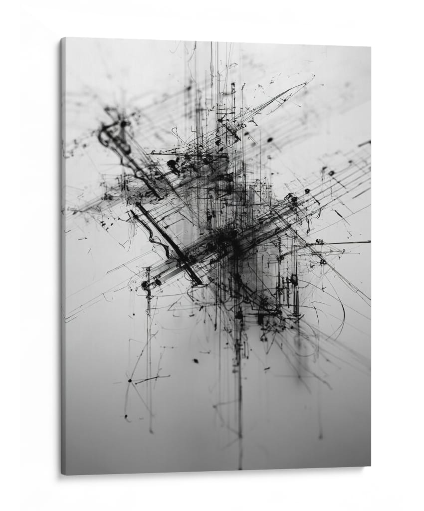 Caos musical en líneas - DIEGO D L | Cuadro decorativo de Canvas Lab