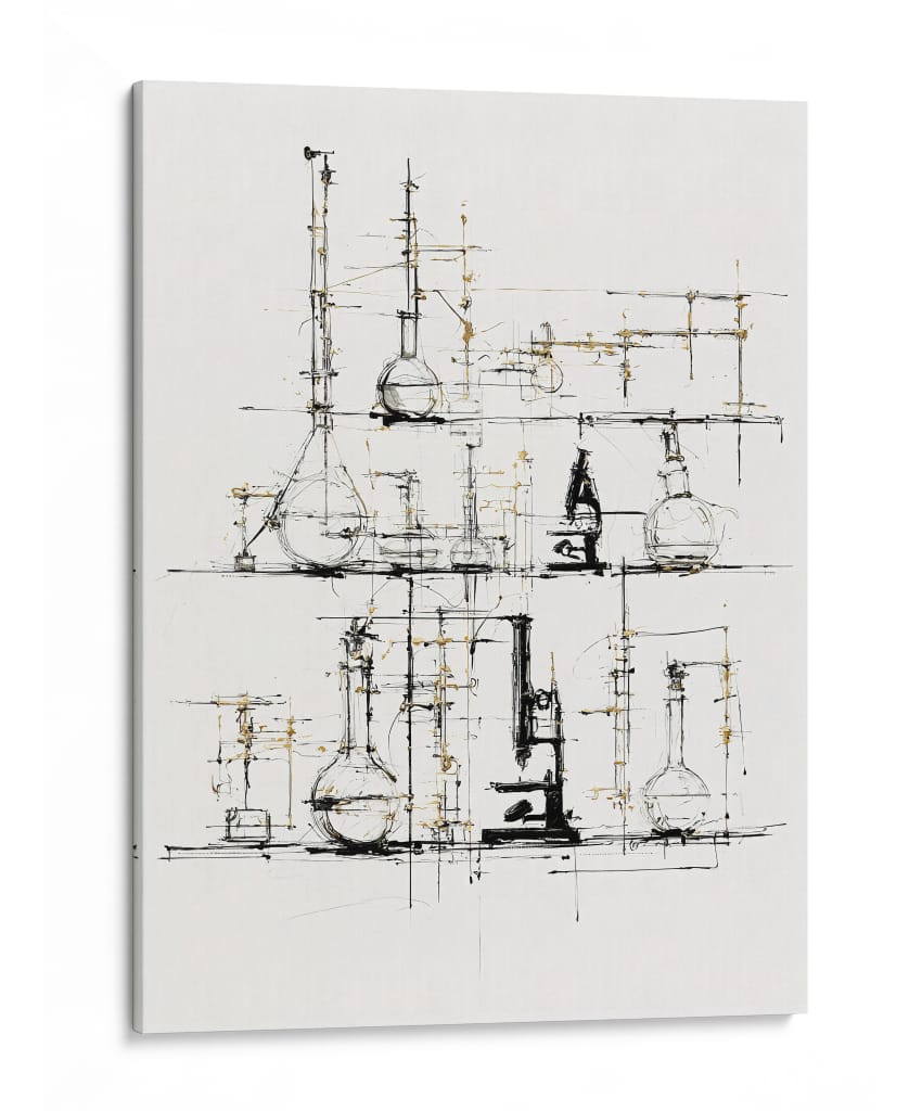 Juego de química de laboratorio - DIEGO D L | Cuadro decorativo de Canvas Lab