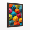 Colores en sombrillas abiertas - DIEGO D L | Cuadro decorativo de Canvas Lab