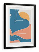Abrazo abstracto del atardecer - Fluidys Studio II | Cuadro decorativo de Canvas Lab