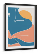 Abrazo abstracto del atardecer - Fluidys Studio II | Cuadro decorativo de Canvas Lab