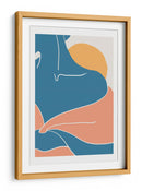 Abrazo abstracto del atardecer - Fluidys Studio II | Cuadro decorativo de Canvas Lab