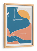 Abrazo abstracto del atardecer - Fluidys Studio II | Cuadro decorativo de Canvas Lab