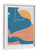 Abrazo abstracto del atardecer - Fluidys Studio II | Cuadro decorativo de Canvas Lab