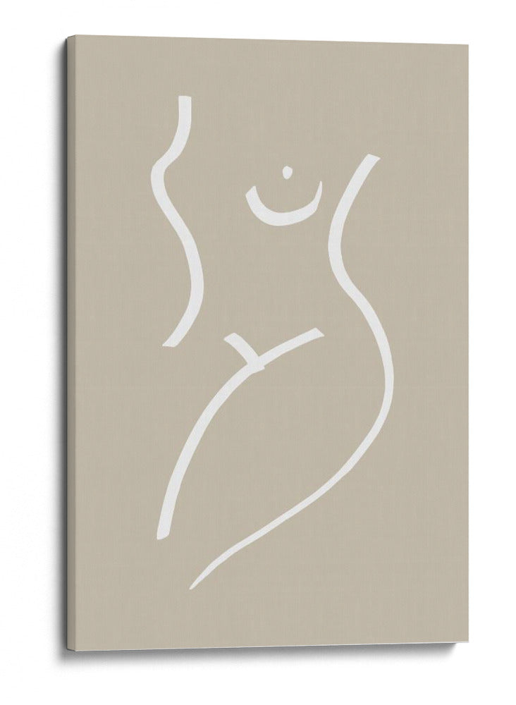 Arte lineal femenino minimalista - Fluidys Studio | Cuadro decorativo de Canvas Lab