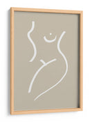 Arte lineal femenino minimalista - Fluidys Studio | Cuadro decorativo de Canvas Lab
