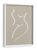 Arte lineal femenino minimalista - Fluidys Studio | Cuadro decorativo de Canvas Lab