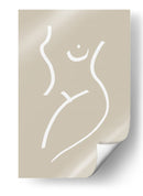 Arte lineal femenino minimalista - Fluidys Studio | Cuadro decorativo de Canvas Lab