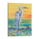 Egret Sun Puesta De Sol I - Olivia Brewington | Cuadro decorativo de Canvas Lab