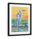 Egret Sun Puesta De Sol I - Olivia Brewington | Cuadro decorativo de Canvas Lab