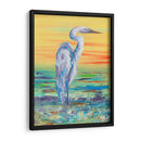 Egret Sun Puesta De Sol I - Olivia Brewington | Cuadro decorativo de Canvas Lab