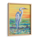 Egret Sun Puesta De Sol I - Olivia Brewington | Cuadro decorativo de Canvas Lab