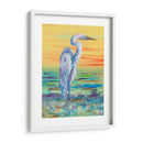 Egret Sun Puesta De Sol I - Olivia Brewington | Cuadro decorativo de Canvas Lab