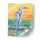 Egret Sun Puesta De Sol I - Olivia Brewington | Cuadro decorativo de Canvas Lab