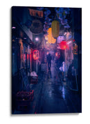 Callejón lluvioso de Tokio - Javier de la | Cuadro decorativo de Canvas Lab