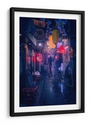 Callejón lluvioso de Tokio - Javier de la | Cuadro decorativo de Canvas Lab