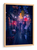 Callejón lluvioso de Tokio - Javier de la | Cuadro decorativo de Canvas Lab