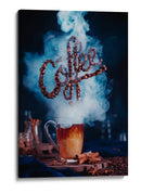 Arte de granos de café humeantes - Dina Belenko | Cuadro decorativo de Canvas Lab