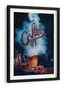 Arte de granos de café humeantes - Dina Belenko | Cuadro decorativo de Canvas Lab