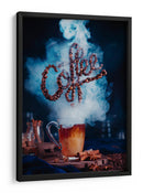 Arte de granos de café humeantes - Dina Belenko | Cuadro decorativo de Canvas Lab