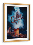 Arte de granos de café humeantes - Dina Belenko | Cuadro decorativo de Canvas Lab