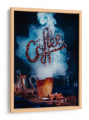Arte de granos de café humeantes - Dina Belenko | Cuadro decorativo de Canvas Lab