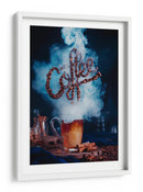 Arte de granos de café humeantes - Dina Belenko | Cuadro decorativo de Canvas Lab