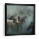 Caballos salvajes en el polvo - Huseyin Taşkın | Cuadro decorativo de Canvas Lab