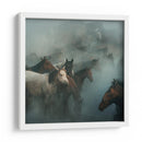 Caballos salvajes en el polvo - Huseyin Taşkın | Cuadro decorativo de Canvas Lab