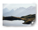 Corredor solitario de montaña - Witold Ziomek | Cuadro decorativo de Canvas Lab