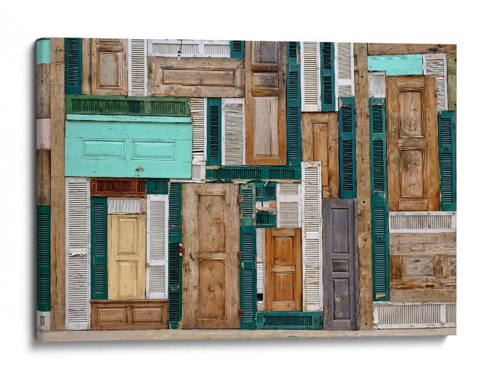 Collage de puertas eclécticas - Ali Ayer | Cuadro decorativo de Canvas Lab