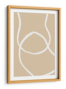 Curvas fluidas de color beige - Fluidys Studio | Cuadro decorativo de Canvas Lab